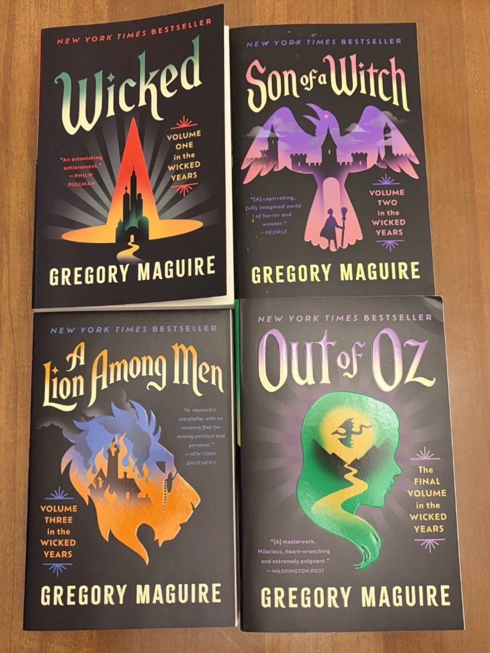 The Wicked Years Set of 4 Paperback Books Gregory Maguire Oz Series
